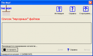 Процесс чистки компьютера (сканирование) — версия 1.01